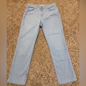 Levi’s Straight Leg Denim Blue Jeans Womens Size 12.